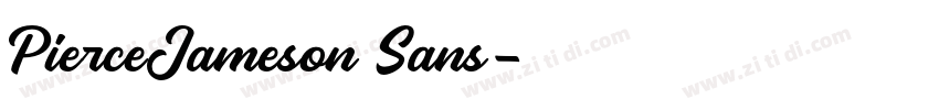 PierceJameson Sans字体转换